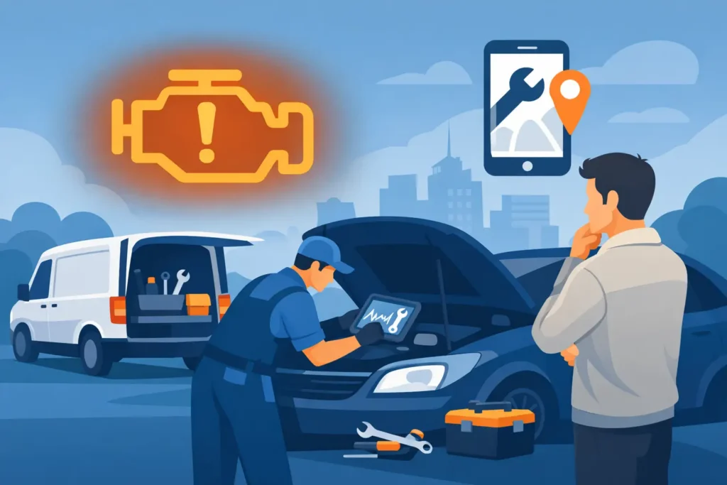 Check Engine Light Mobile Mechanic Help
