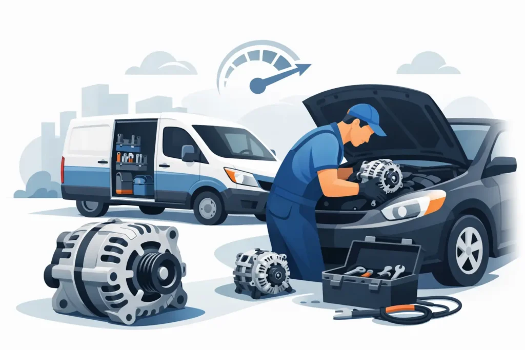 Mobile Alternator Replacement Service Fast